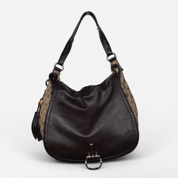 Gucci Handbags - Gucci Monogram Techno Horsebit Bag